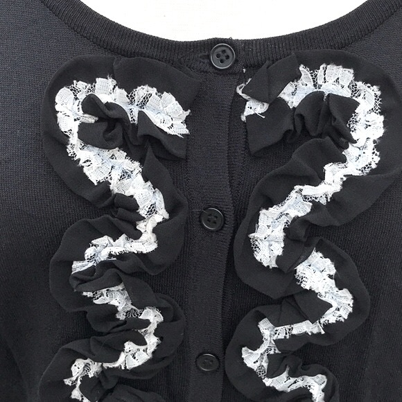 NWT Cable & Gauge Black Cardigan Sweater - Picture 2 of 11